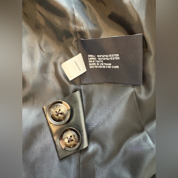 NWOT - XXL London Fog Black Trench Coat - Picture 10 of 11